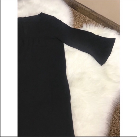 Madewell Bell Sleeve Dress Black NWOT Sz XS - Picture 5 of 7